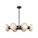 Alonso LED Chandelier in Urban Bronze/Alabaster (452|CH320837UBAR-UNV)
