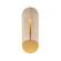 Clog LED Outdoor Wall Sconce in Beige Travertine/Aged Brass (281|WS-W10516-40-WV/AB)