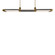 Catania LED Linear Pendant in Bassalt Stone/Aged Brass (281|PD-6548-40-BV/AB)