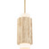 Caviar LED Mini Pendant in Beige Travertine/Aged Brass (281|PD-62516-27-WV/AB)