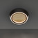Tinzel LED Flush Mount in Black/Gold Leaf (281|FM-18518-35-BK/GL)