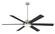 Cairo 65''Ceiling Fan in Brushed Nickel Wet With Coal Blades (15|F897L-BNW/CL)