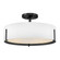 Halle LED Semi-Flush Mount in Black (13|47573BK)