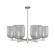 Arcadia Six Light Chandelier in Satin Nickel (405|716-6CR-SN-G559-8SM)