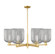 Arcadia Six Light Chandelier in Satin Gold (405|716-6CR-SG-G559-8SM)