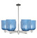 Arcadia Six Light Chandelier in Polished Nickel (405|716-6CR-PN-G559-8BL)