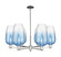 Arcadia Six Light Chandelier in Polished Nickel (405|716-6CR-PN-G484-7SB)
