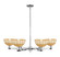 Arcadia Six Light Chandelier in Polished Chrome (405|716-6CR-PC-NBD2-75-NAT)