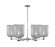 Arcadia Six Light Chandelier in Polished Chrome (405|716-6CR-PC-G559-8SM)