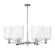 Arcadia Six Light Chandelier in Polished Chrome (405|716-6CR-PC-G559-8SDY)