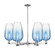 Arcadia Six Light Chandelier in Polished Chrome (405|716-6CR-PC-G484-7SB)