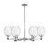 Arcadia Six Light Chandelier in Polished Chrome (405|716-6CR-PC-G459-6CL)