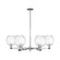 Arcadia Six Light Chandelier in Polished Chrome (405|716-6CR-PC-G458-7CL)