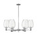 Arcadia Six Light Chandelier in Polished Chrome (405|716-6CR-PC-G457-6CL)