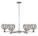 Arcadia Six Light Chandelier in Polished Chrome (405|716-6CR-PC-G1213-6SM)