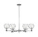 Arcadia Six Light Chandelier in Polished Chrome (405|716-6CR-PC-G1213-6CL)