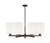 Arcadia Six Light Chandelier in Oil Rubbed Bronze (405|716-6CR-OB-G559-8GWH)