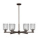 Arcadia Six Light Chandelier in Oil Rubbed Bronze (405|716-6CR-OB-G559-5SM)