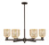 Arcadia Six Light Chandelier in Oil Rubbed Bronze (405|716-6CR-OB-G559-5ME)