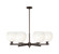 Arcadia Six Light Chandelier in Oil Rubbed Bronze (405|716-6CR-OB-G483-8OP)