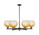 Arcadia Six Light Chandelier in Oil Rubbed Bronze (405|716-6CR-OB-G483-8AM)