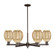 Arcadia Six Light Chandelier in Oil Rubbed Bronze (405|716-6CR-OB-G459-6ME)