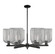 Arcadia Six Light Chandelier in Matte Black (405|716-6CR-BK-G559-8SM)