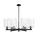 Arcadia Six Light Chandelier in Matte Black (405|716-6CR-BK-G559-8SDY)
