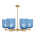 Arcadia Six Light Chandelier in Brushed Brass (405|716-6CR-BB-G559-8BL)