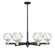 Arcadia Six Light Chandelier in Black Antique Brass (405|716-6CR-BAB-G1213-6CL)