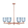 Arcadia Six Light Chandelier in Antique Copper (405|716-6CR-AC-G559-5BL)