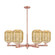 Arcadia Six Light Chandelier in Antique Copper (405|716-6CR-AC-G460-7ME)