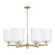 Arcadia Six Light Chandelier in Antique Brass (405|716-6CR-AB-G559-8SDY)