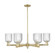 Arcadia Six Light Chandelier in Antique Brass (405|716-6CR-AB-G559-5SDY)