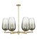 Arcadia Six Light Chandelier in Antique Brass (405|716-6CR-AB-G484-7SL)