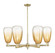 Arcadia Six Light Chandelier in Antique Brass (405|716-6CR-AB-G480-6AM)