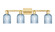 Arcadia Four Light Bath Vanity in Satin Gold (405|716-4W-SG-G559-5BL)