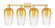 Arcadia Four Light Bath Vanity in Satin Gold (405|716-4W-SG-G484-7AM)