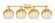 Arcadia Four Light Bath Vanity in Satin Gold (405|716-4W-SG-G483-8AM)