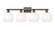 Arcadia Four Light Bath Vanity in Oil Rubbed Bronze (405|716-4W-OB-G483-8OP)