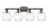 Arcadia Four Light Bath Vanity in Oil Rubbed Bronze (405|716-4W-OB-G458-7CL)