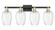 Arcadia Four Light Bath Vanity in Black Antique Brass (405|716-4W-BAB-G457-6CL)