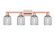Arcadia Four Light Bath Vanity in Antique Copper (405|716-4W-AC-G559-5SM)