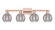 Arcadia Four Light Bath Vanity in Antique Copper (405|716-4W-AC-G1213-6SM)