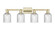 Arcadia Four Light Bath Vanity in Antique Brass (405|716-4W-AB-G559-5SDY)