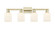 Arcadia Four Light Bath Vanity in Antique Brass (405|716-4W-AB-G559-5GWH)