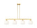 Arcadia Four Light Island Pendant in Satin Gold (405|716-4I-SG-G483-8OP)