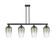 Arcadia Four Light Island Pendant in Matte Black (405|716-4I-BK-G484-7SL)