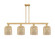 Arcadia Four Light Island Pendant in Brushed Brass (405|716-4I-BB-G559-8ME)