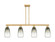 Arcadia Four Light Island Pendant in Brushed Brass (405|716-4I-BB-G480-6SL)